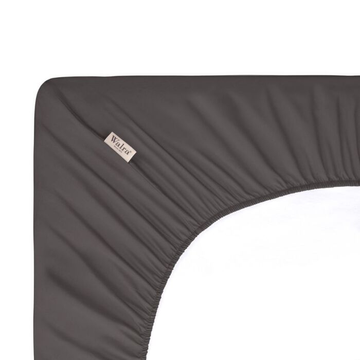 Crispy Cotton hoeslaken 90x200cm antraciet