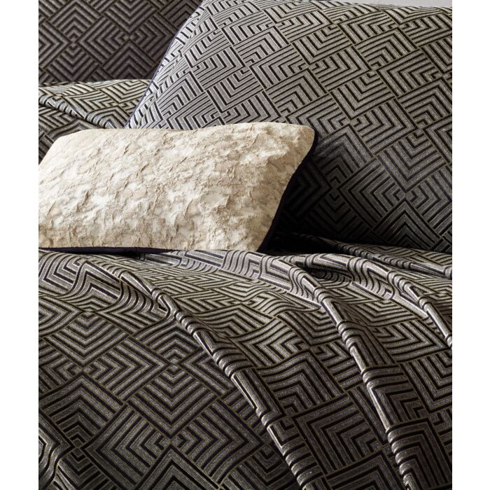 Smart 2-persoons bedsprei set 260x250cm polyester met sierkussen en 2 decoratieve kussenslopen esta marineblauw