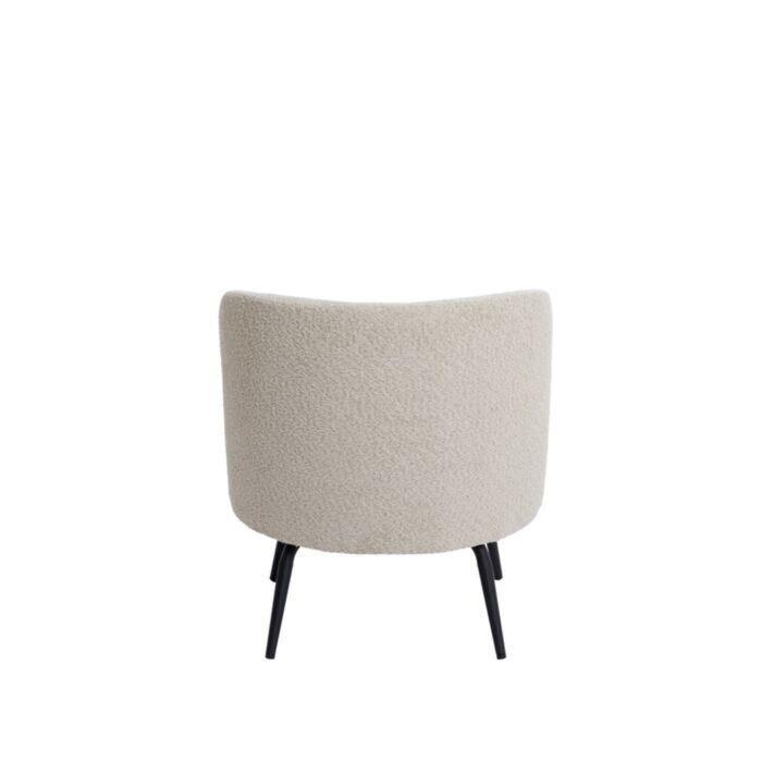 DIEYDA fauteuil 68x67x72cm beige met zwart poten