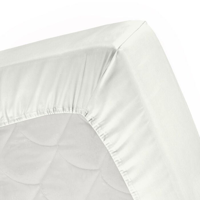 Cinderella Morning hoeslaken 140x200/210cm flanel ivoorwit (tot 30cm)