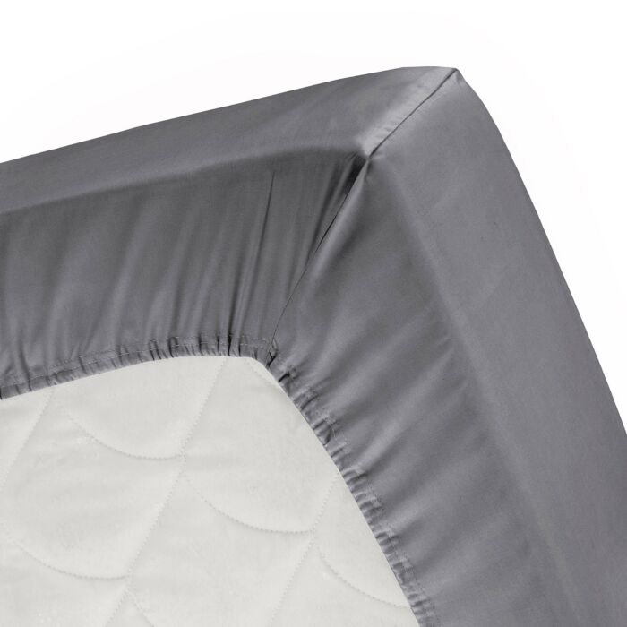 Cinderella Morning hoeslaken 100x200/210cm flanel antraciet (tot 30cm)