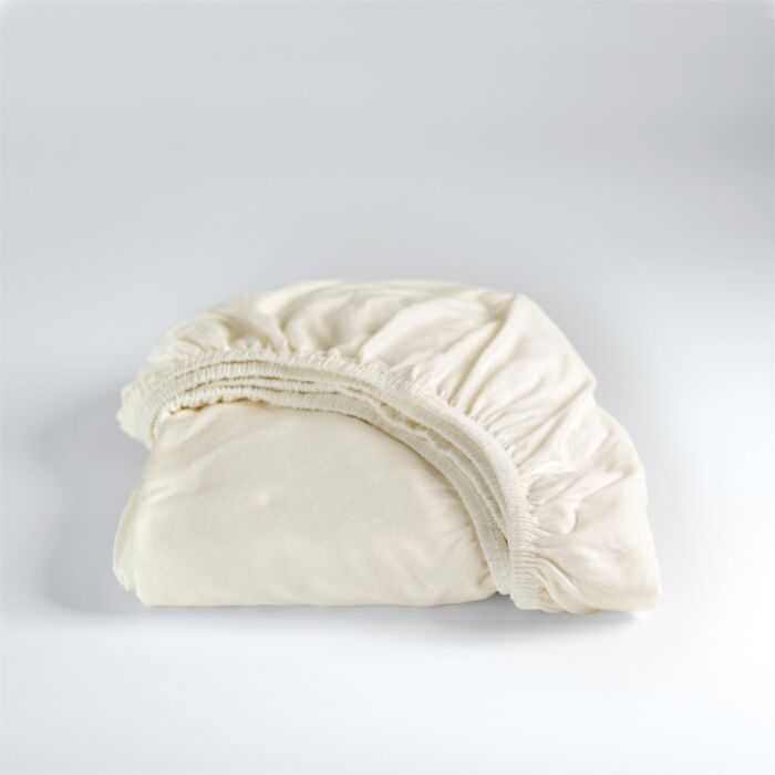Cinderella hoeslaken 80/90x200cm jersey ivoorwit (tot 25cm)