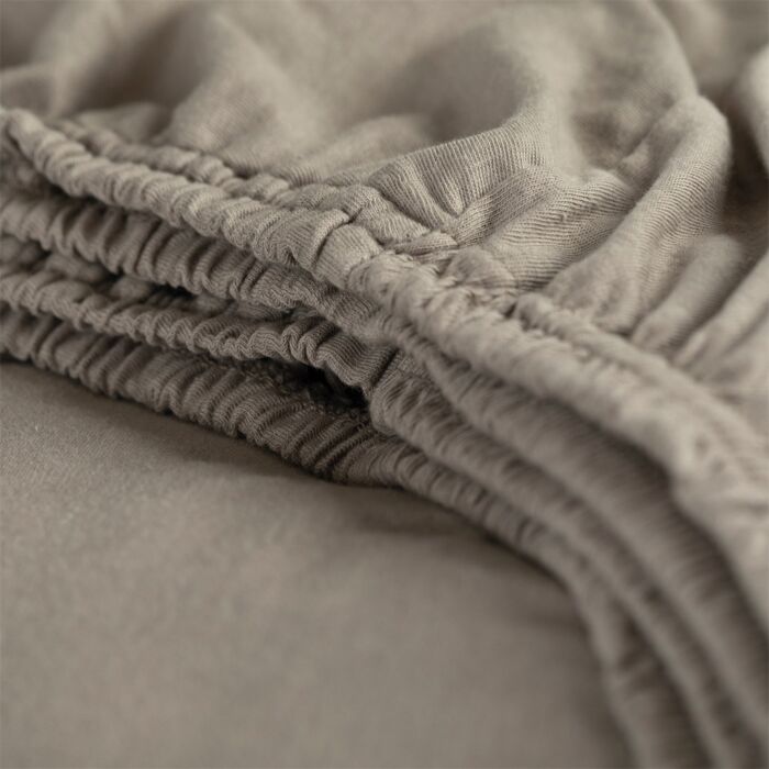 Cinderella hoeslaken 200x200cm jersey taupe (tot 25cm)