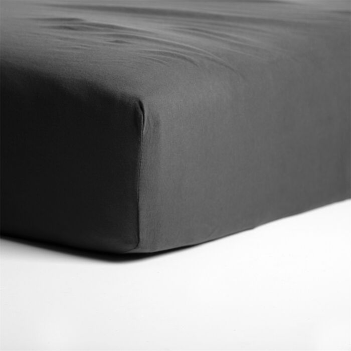 Cinderella hoeslaken 80x200cm jersey antraciet (tot 25cm)