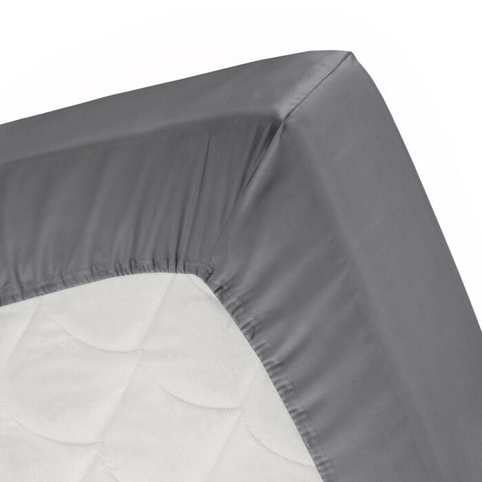 Cinderella hoeslaken 80x200cm jersey antraciet (tot 25cm)