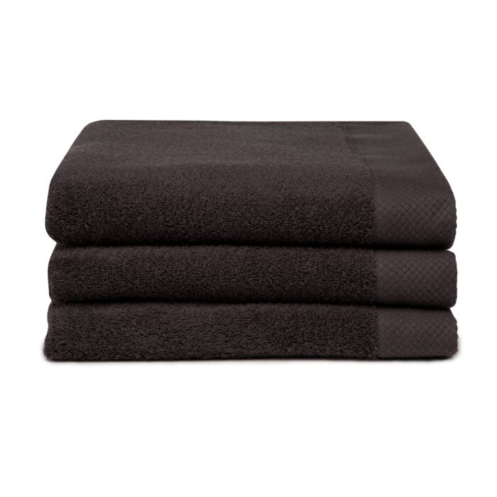 Seahorse Pure baddoek 60x110cm basalt (3 stuks)