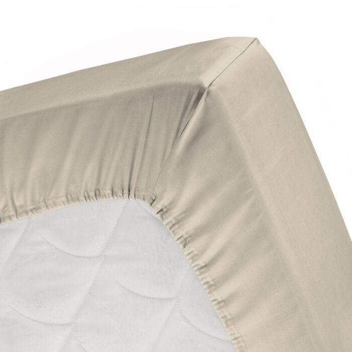 Cinderella hoeslaken 120x200cm jersey zilverzand (tot 25cm)