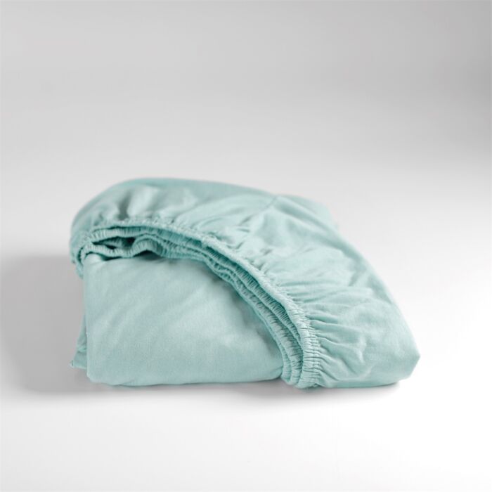 Cinderella hoeslaken 140x200cm jersey mineraal groen (tot 25cm)