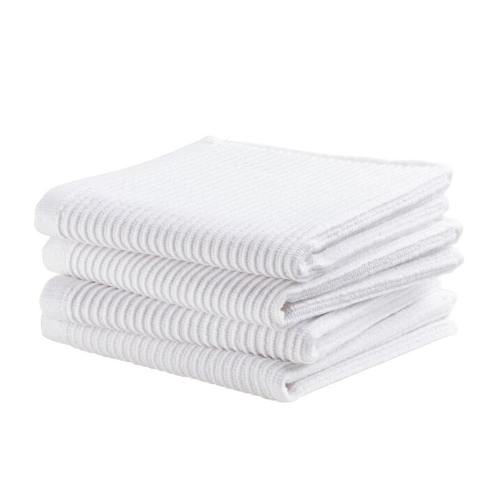 DDDDD Basic UNI vaatdoek 30x30cm wit (4 stuks)