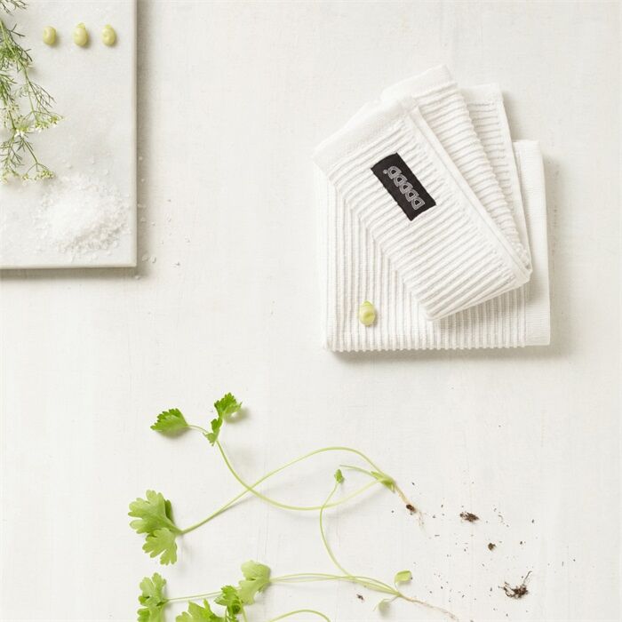 DDDDD Basic UNI vaatdoek 30x30cm wit (4 stuks)
