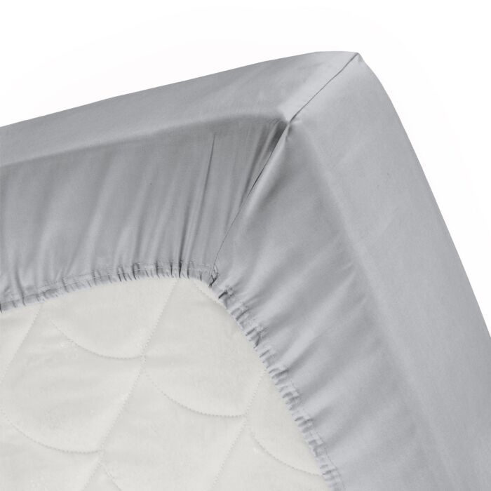 Cinderella Morning hoeslaken 140x200/210cm flanel lichtgrijs (tot 30cm)