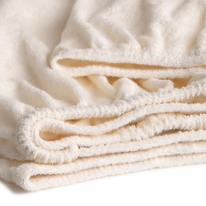 Cinderella hoeslaken 80/90x210/220cm-100x200cm badstof ivory (tot 30cm)