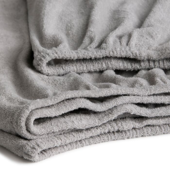 Cinderella hoeslaken 80/90x200cm badstof light grey (tot 30cm)
