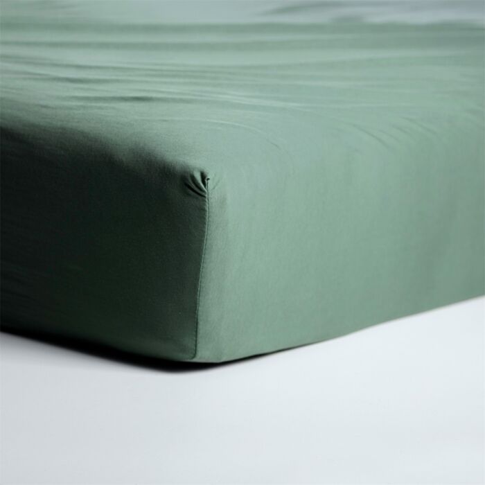 Cinderella hoeslaken 80/90x210/220cm-100x200cm jersey groen (tot 25cm)