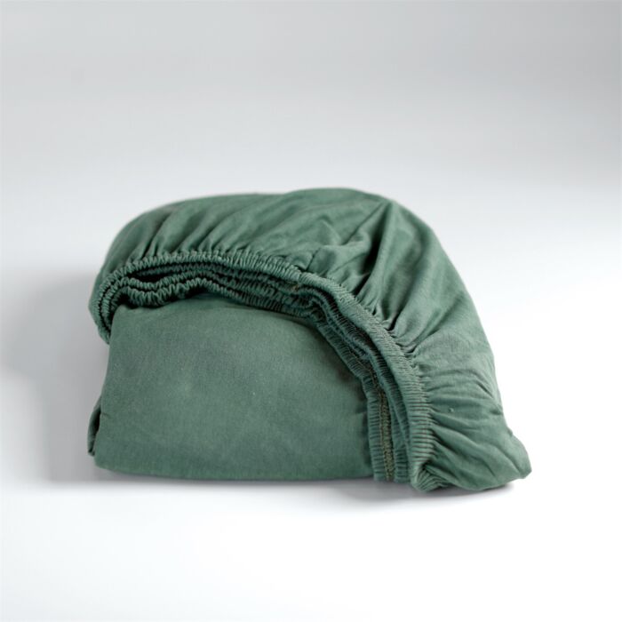 Cinderella hoeslaken 80/90x210/220cm-100x200cm jersey groen (tot 25cm)