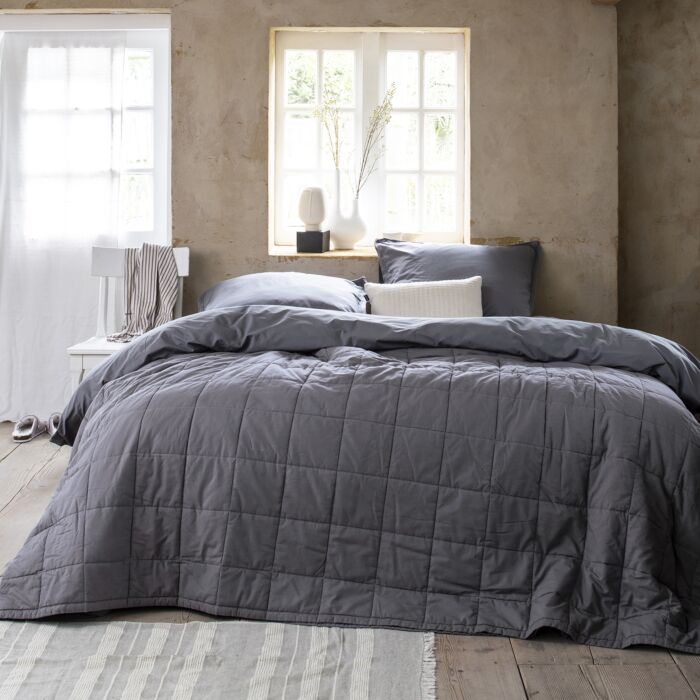 Cinderella Moon bedsprei 220x270cm antraciet