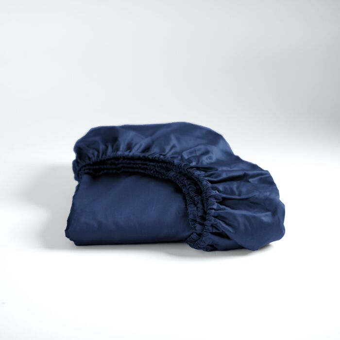 Cinderella Sundays hoeslaken 140x200cm satijn navy (tot 25cm)