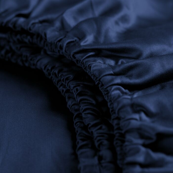 Cinderella Sundays hoeslaken 140x200cm satijn navy (tot 25cm)