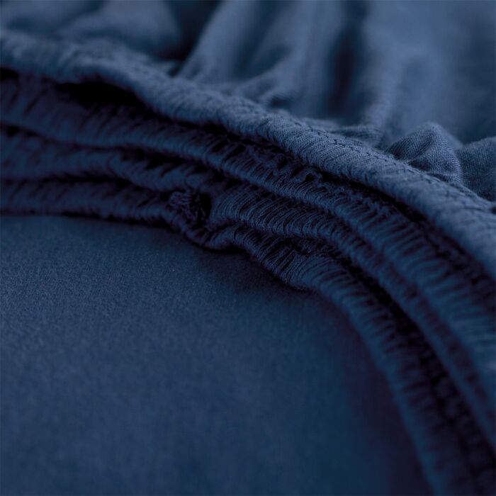 Cinderella topper hoeslaken 80-90x200/210cm jersey navy (tot 15cm)