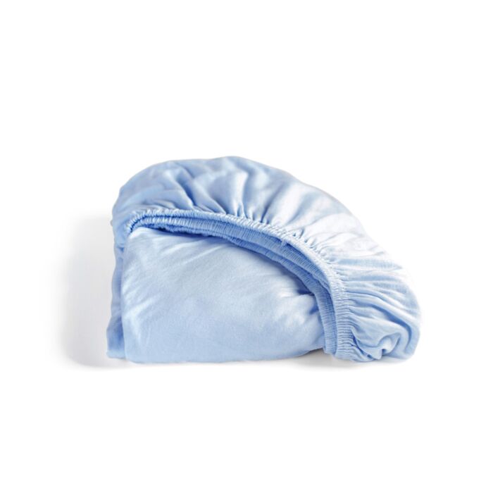 Cinderella hoeslaken 160x200cm jersey zacht blauw (tot 25cm)