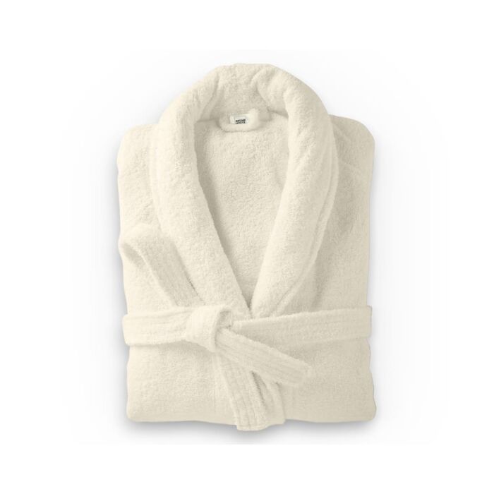 Soft Terry badjas S/M crème