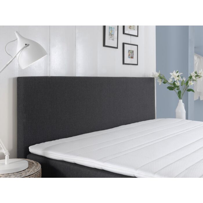 Comfort 2.0 vlakke boxspring 200x200cm antraciet