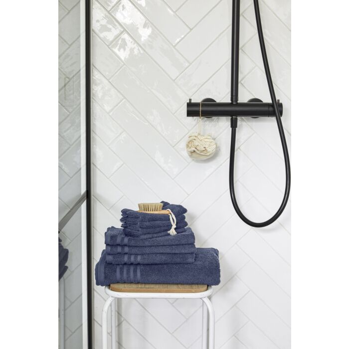 Bath Basics baddoek 50x100cm blauw