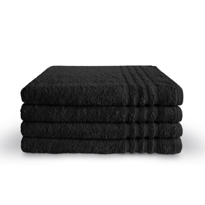 Bath Basics baddoek 50x100cm zwart