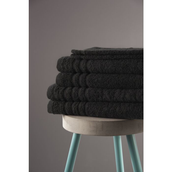 Bath Basics baddoek 50x100cm zwart