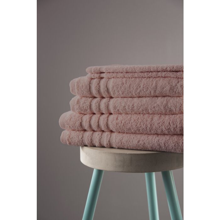 Bath Basics baddoek 50x100cm oud roze