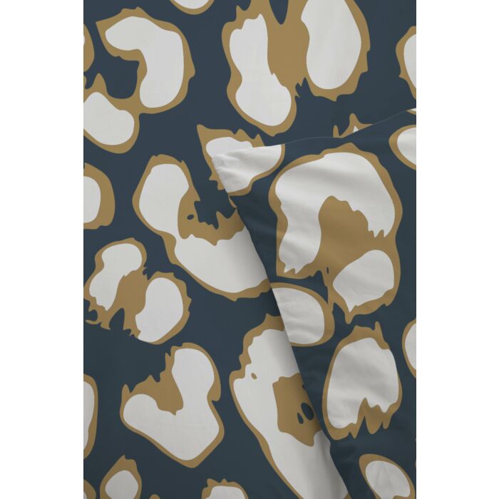 Lazy Leopard dekbedovertrek 240x220cm okergeel