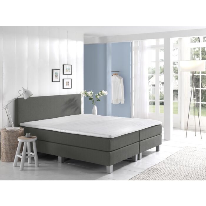 Comfort 2.0 vlakke boxspring 200x210cm grijs