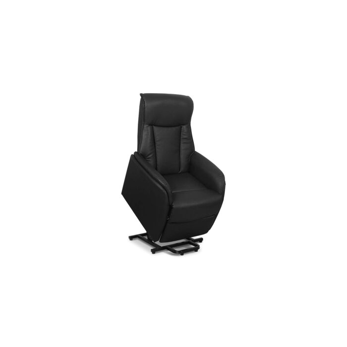 Miana Electrische Relaxfauteuil met Lift – Kunstleer – Zwart