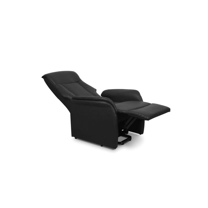 Miana Electrische Relaxfauteuil met Lift – Kunstleer – Zwart