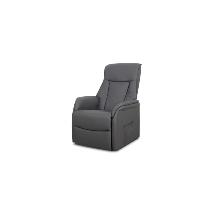 Miana Electrische Relaxfauteuil met Lift – Kunstleer – Grijs