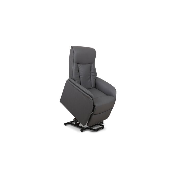 Miana Electrische Relaxfauteuil met Lift – Kunstleer – Grijs