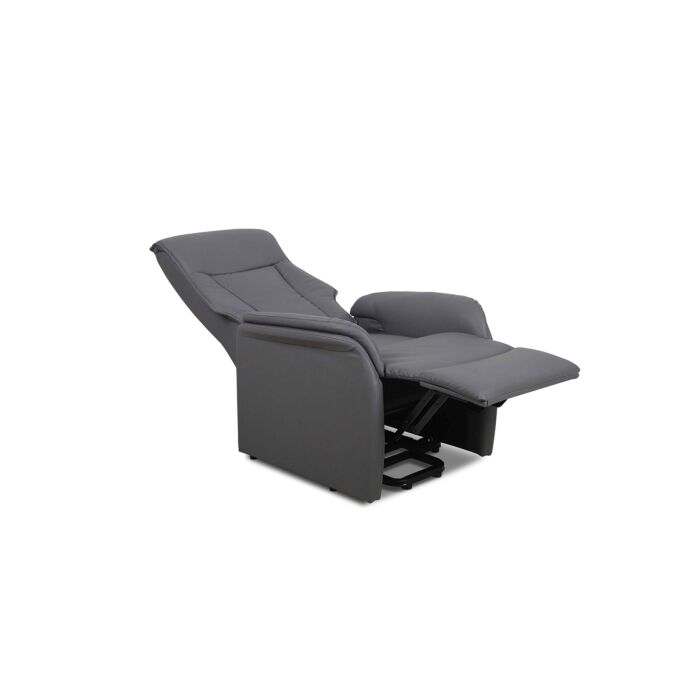Miana Electrische Relaxfauteuil met Lift – Kunstleer – Grijs