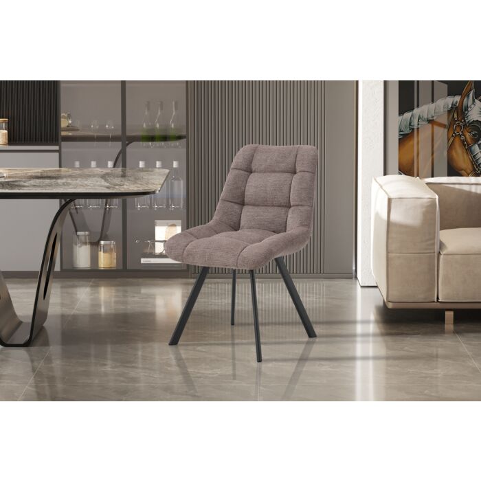 Lixia Eetkamerstoel – Stof – Zand