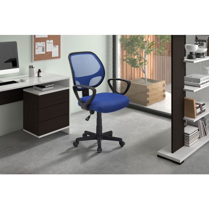 Hivo Bureaustoel – Mesh Stof – Blauw