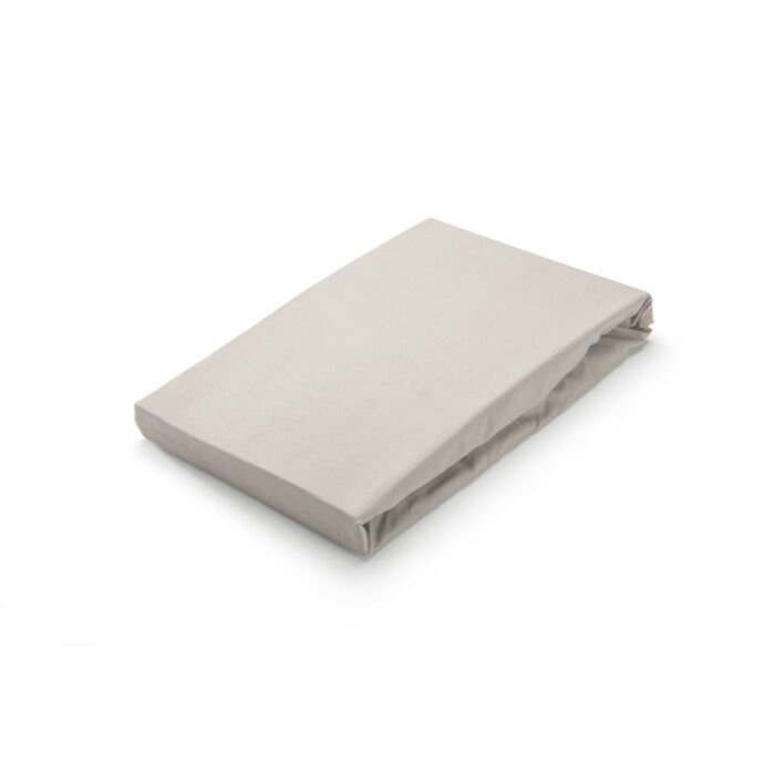 Crispy Cotton hoeslaken 90x220cm zandkleur