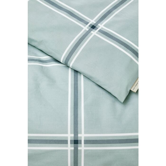 Soft Squares dekbedovertrek 240x220cm blauw