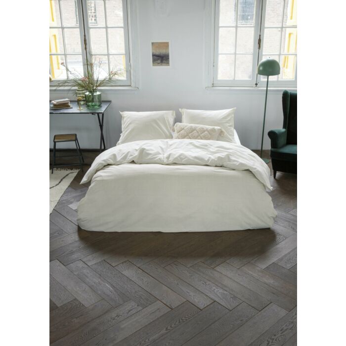 Vintage Club dekbedovertrek 140x220cm zandkleur