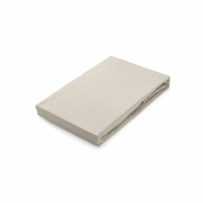 Jersey Stretch hoeslaken 180x200/210cm zandkleur