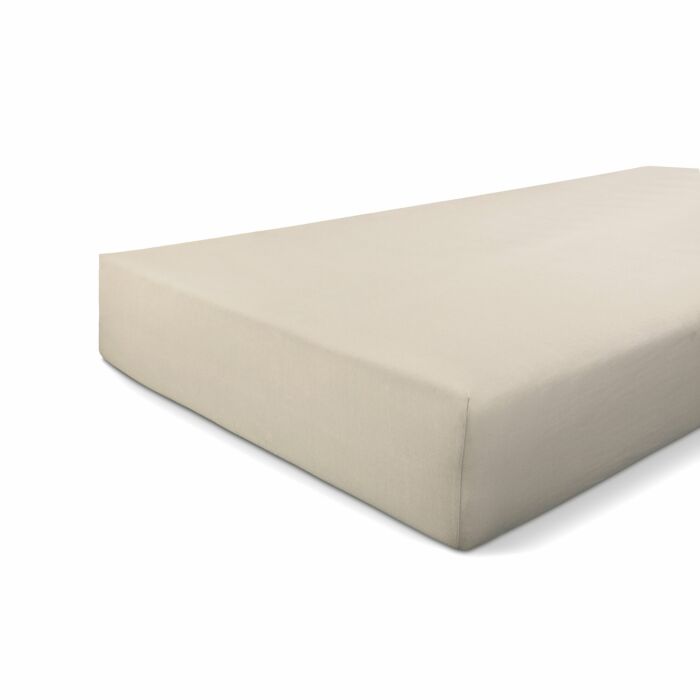 Jersey Stretch hoeslaken 180x200/210cm zandkleur