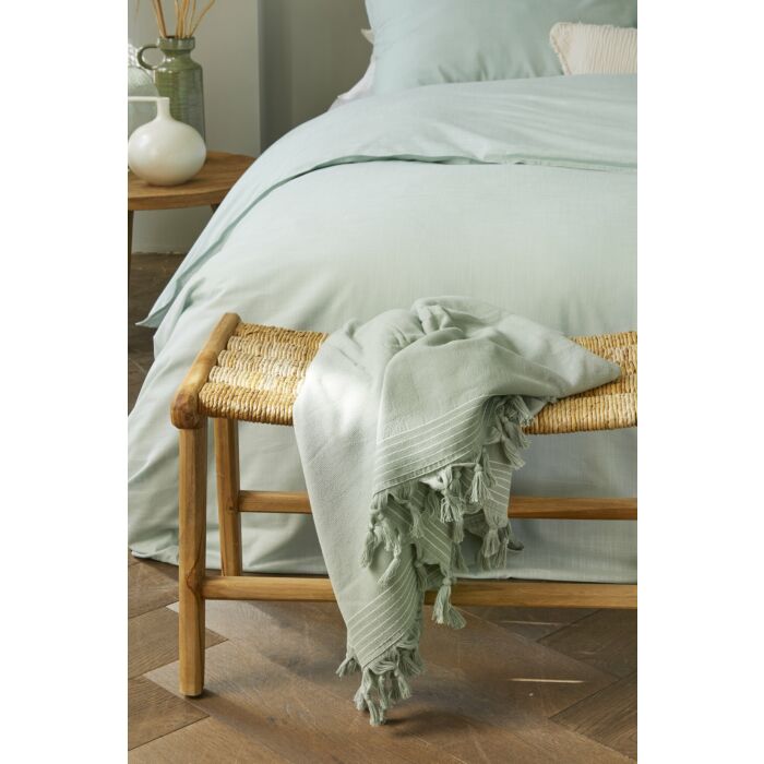 Soft Cotton hamamdoek/fouta 100x180cm jade