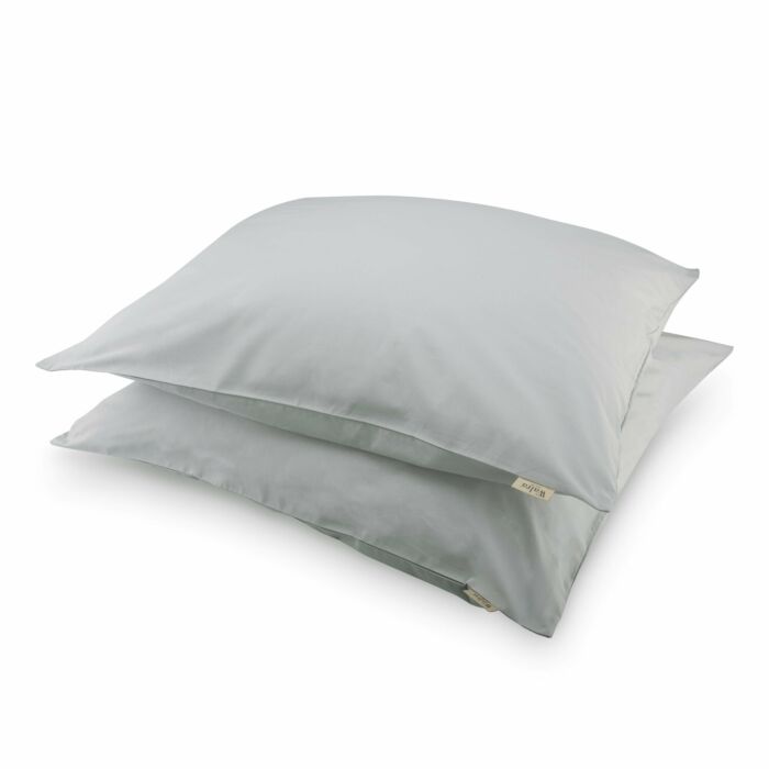 Crispy Cotton kussensloop 80x80cm grijs (2 stuks)