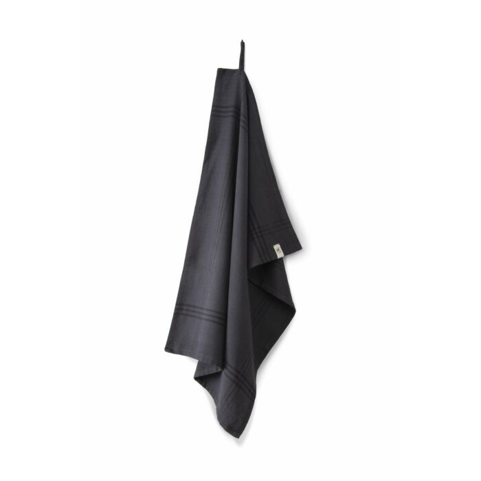 Line Out theedoek 50x70cm off-black