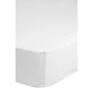 HIP hoeslaken 100x200cm katoen-satijn wit