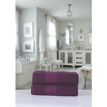 handdoekenset 70x140cm (2 stuks) nr.1000 bordeaux