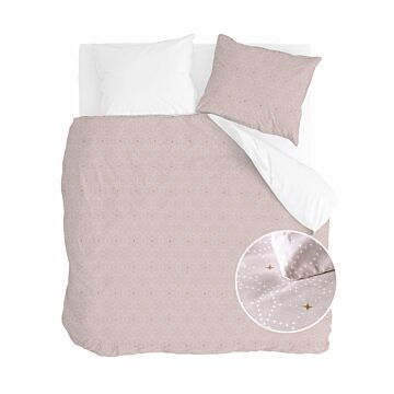 Golden Sparkles dekbedovertrek 200x220cm mauve